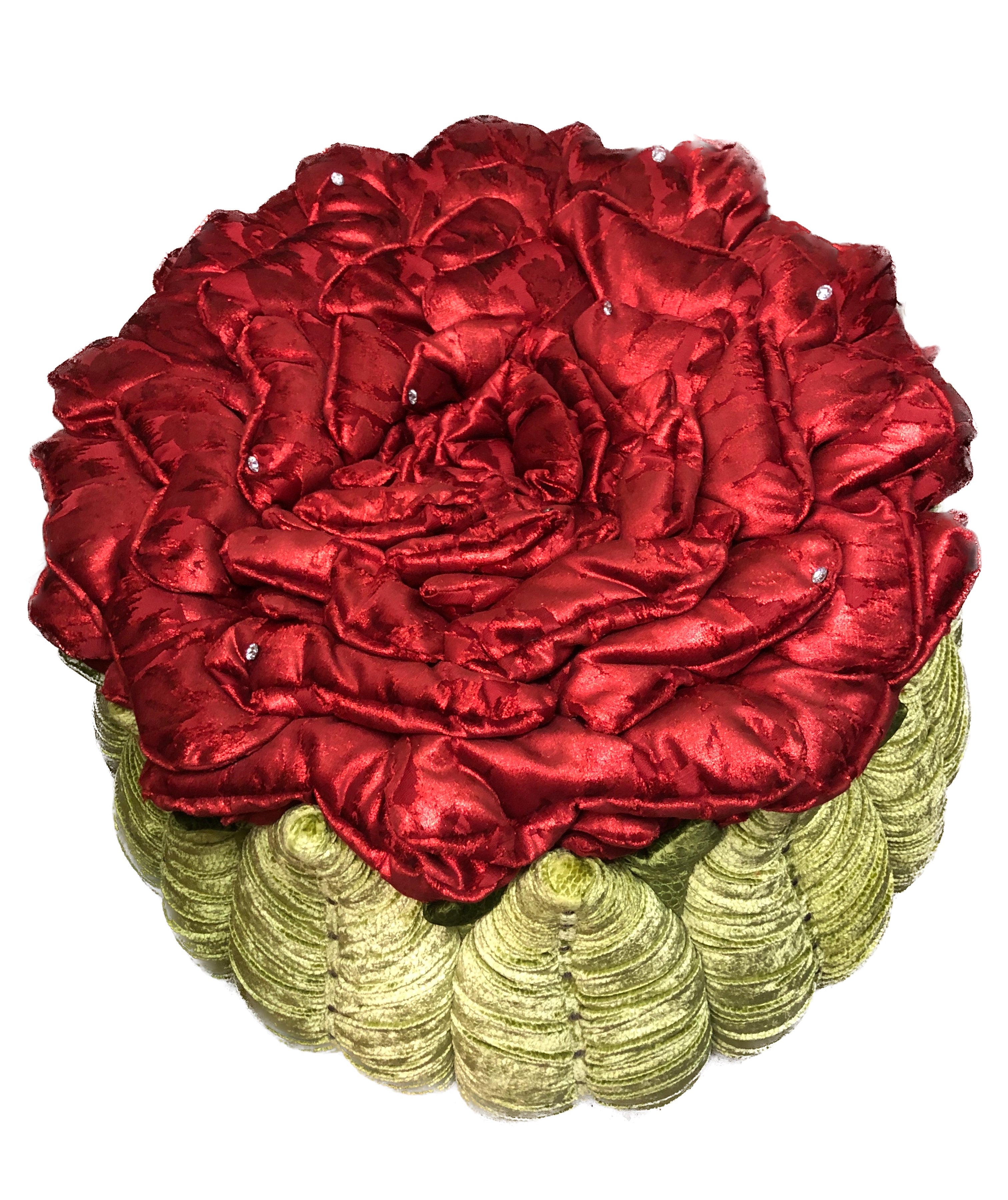 Ottoman in Rosenform