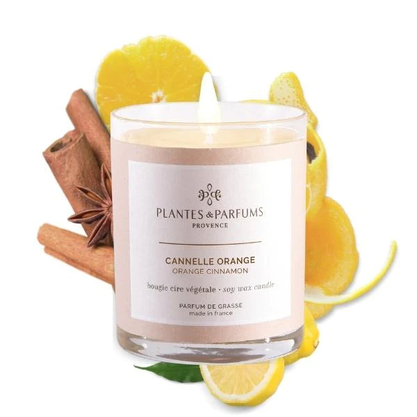Zimt Orange Duftkerze 180g - Plantes & Parfums